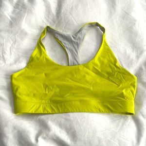 Neon Yellow Outdoor voices All-Time Bra